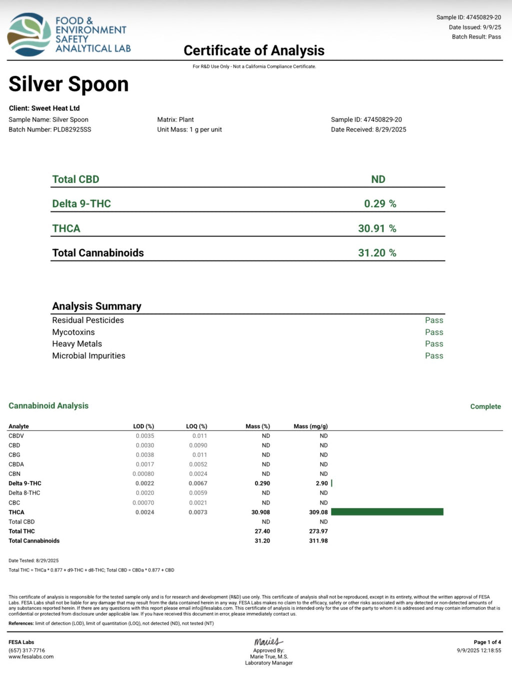 *Silver Spoon THCA 3.5g