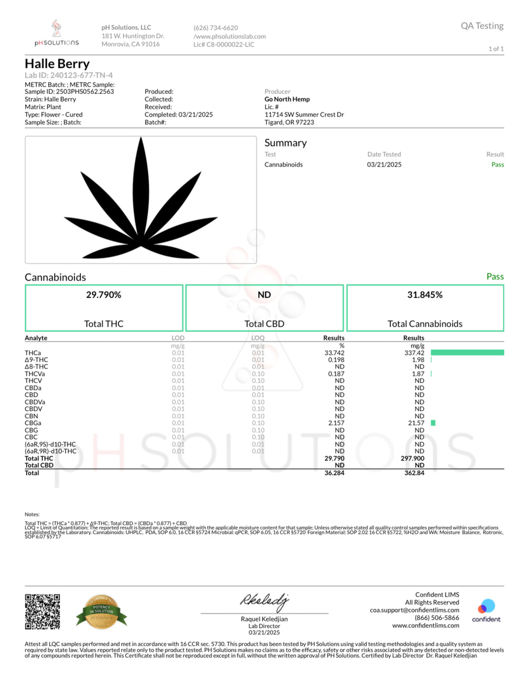 (bulk) THCA “Halle Berry”